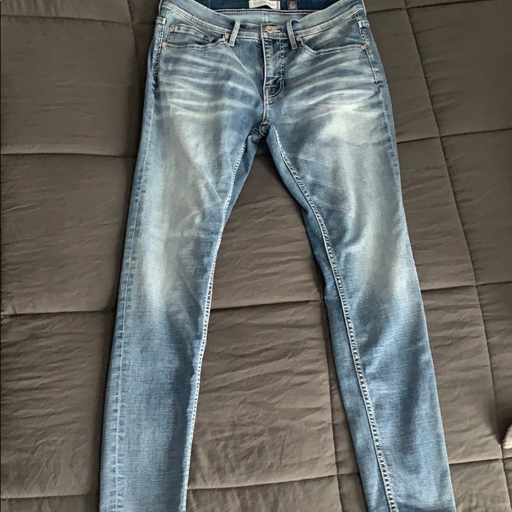 Buckle Trouper Skinny Jeans